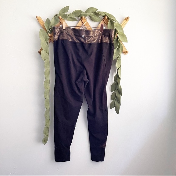 Lane Bryant Livi Active Bronze & Black Leggings - Picture 7 of 7